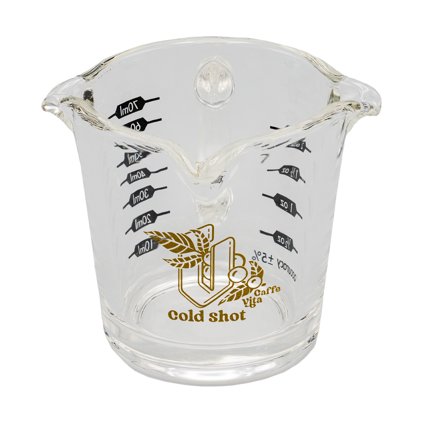 Vita Cold Shot glass front, no background